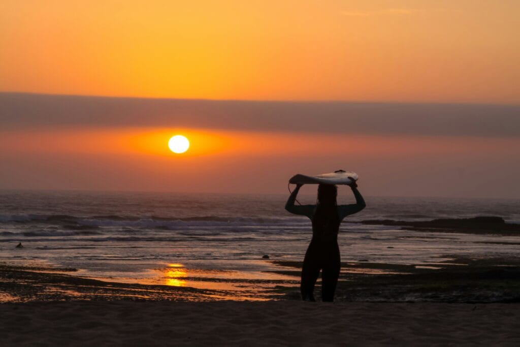 Beach at sunset