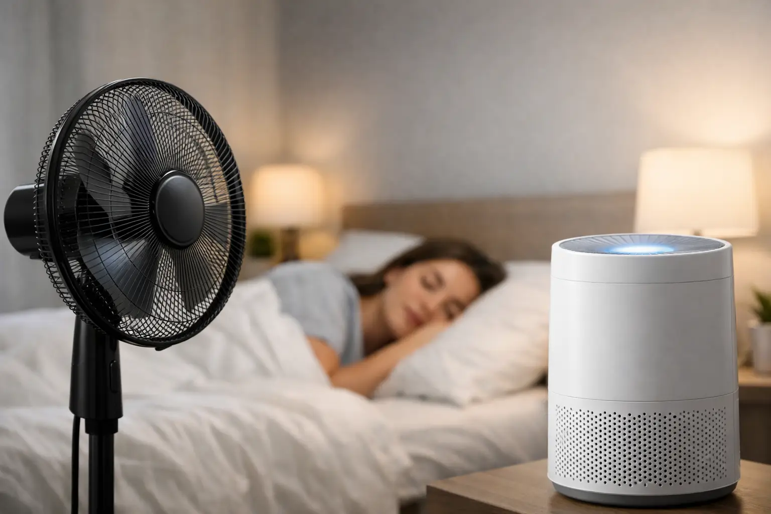 Fan vs purifier for sleep: which helps?