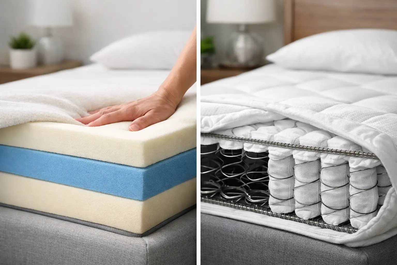 Foam Mattress vs Sprung Mattress Sleep 1 Foam Mattress vs Sprung Mattress Sleep